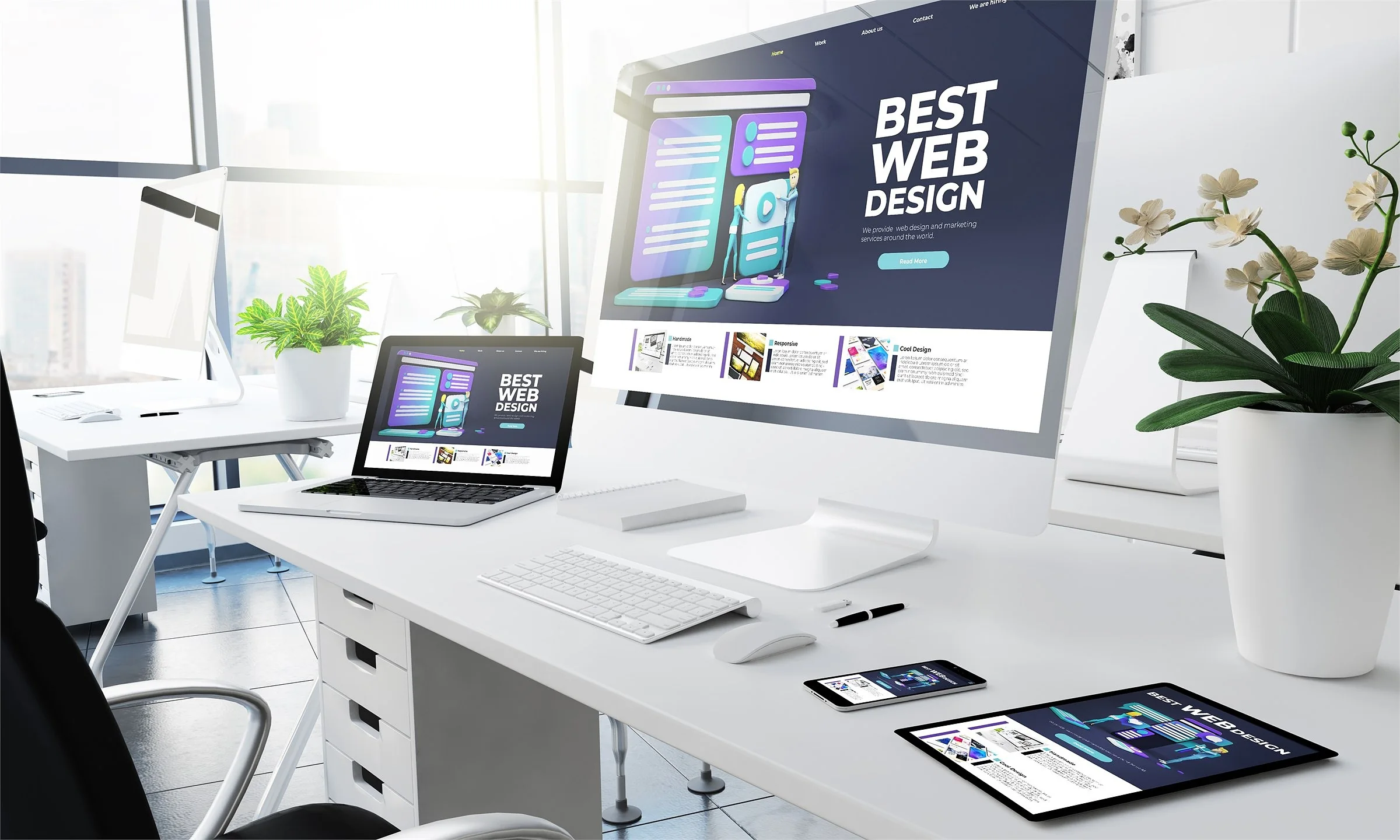 Responsive business application on multiple devices
