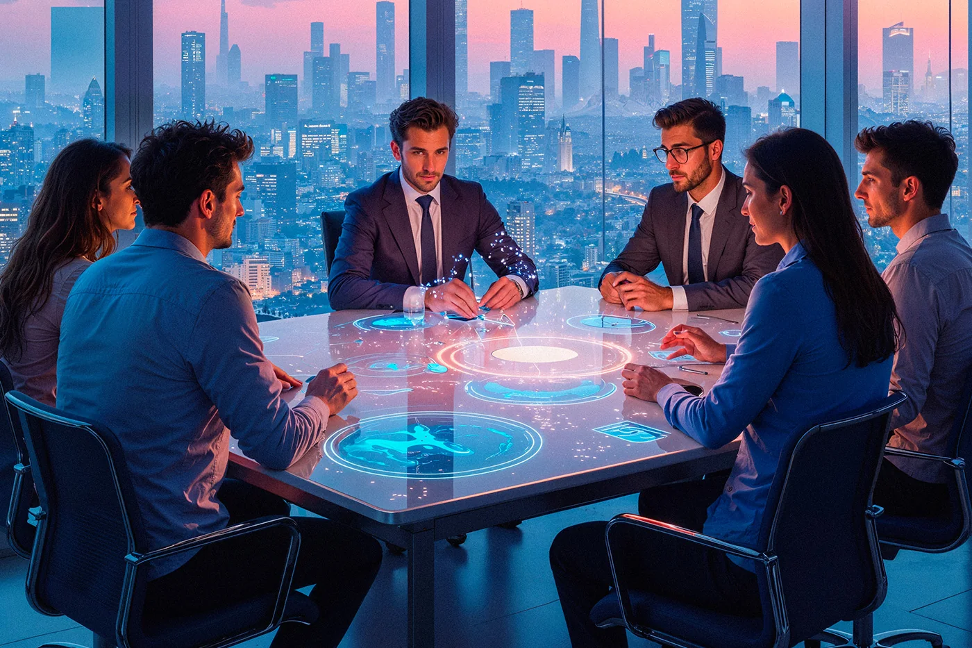Modern software development team working on measurable outcomes